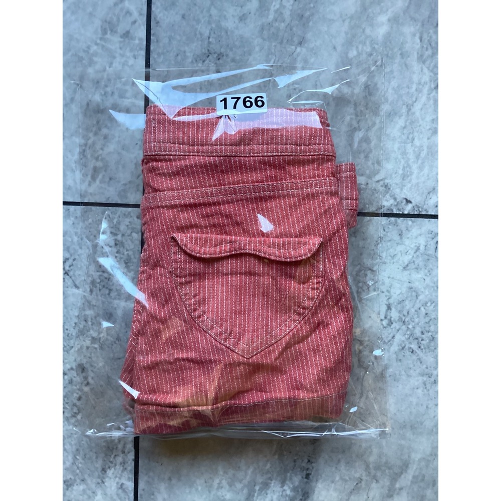 Mini Boden Girls Red White Pinstripe Heart Pocket Shorts Size 9Y 32467 - Picture 6 of 6